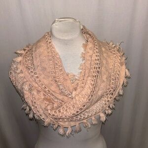 Momentum Brand Pink Knitted Infinity Scarf NWT